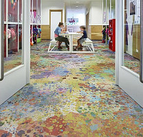 Forbo Modul'up 19 dB Colour 9100UP4319 multi color splash фото 2 | FLOORDEALER